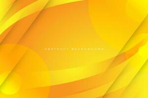 Abstract Yellow and orange background design with shadow line vector