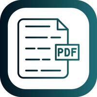 PDF Document Vector Icon Design