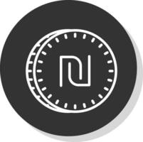 Shekel Vector Icon Design