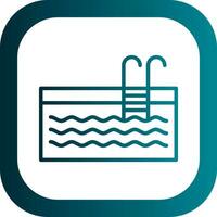 Swimming Pool Vector Icon Design