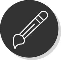 Paint Brush Vector Icon Design