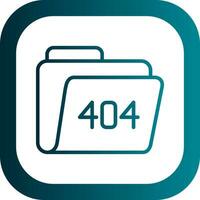 404 Error Vector Icon Design