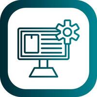 Content Management System Vector Icon Design