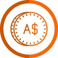 australiano dólar vector icono diseño