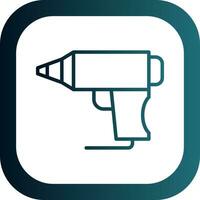 Hot Glue Gun Vector Icon Design