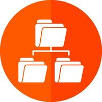 Folder Sharing Vector Icon Design
