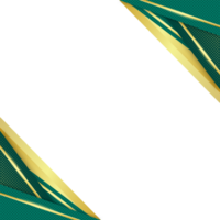 transparent guld lyx grön och elegant gräns bakgrund png