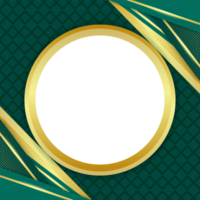 transparent gold luxury green and elegant border background png