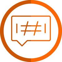 Hashtags Vector Icon Design