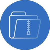Zip Folder Vector Icon Design