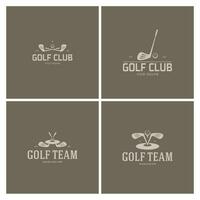 Golf ball logo, Golf design stick logo, logo for professional golf team, golf club, tournament, golf store business, golf course, event vector