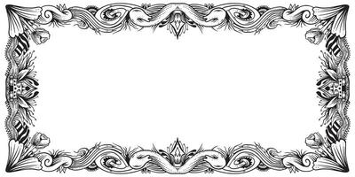 Engraving frame variant, good for graphic resources, printable art, suitable for design resources, logo, template designs, and more. vector