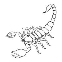 Scorpion Outline art vector