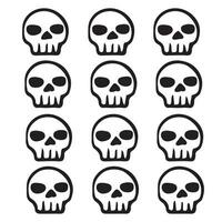 Skull Pattern for merch vector