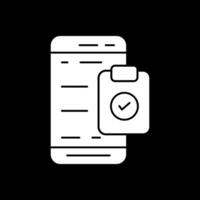 Mobile Check List  Vector Icon Design