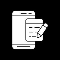 Mobile Note  Vector Icon Design