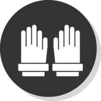 guantes, vector, icono, diseño vector