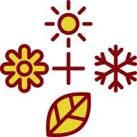 Seasons Vector Icon Design