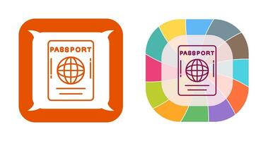 icono de vector de pasaporte