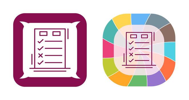 Today to Done CheckList Vector Icon