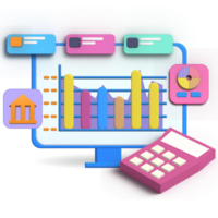 negocio Finanzas infografía gráfico reporte concepto ui icono png