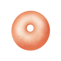 Watercolor donut illustration png