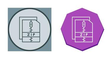 icono de vector de archivo zip