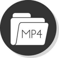 mp4 vector icono diseño