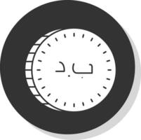 bahraini dinar vector icono diseño