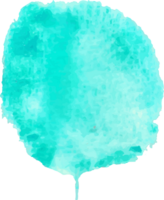 Green mint watercolor brush stroke. png