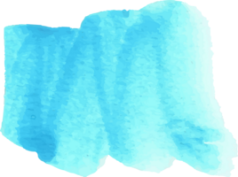 Blau Aquarell Bürste Schlaganfall. png