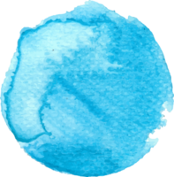 bleu aquarelle rond forme. png