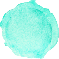 Green mint watercolor brush stroke. png