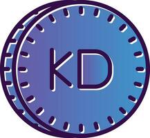 Kuwaiti dinar Vector Icon Design