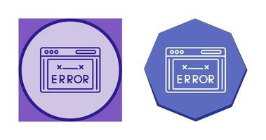 icono de vector de código de error