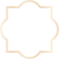 Golden dividers vintage frame. png