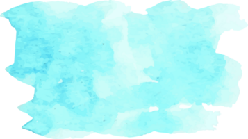 Blue watercolor brush stroke. png