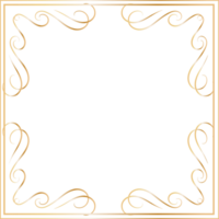 Golden dividers vintage frame. png