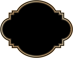 Ornamental label vintage frame. png