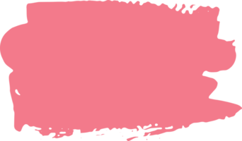 Pink hand paint brush stroke. png