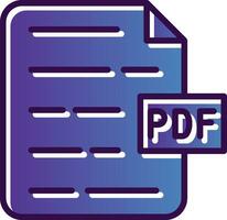 PDF Document Vector Icon Design