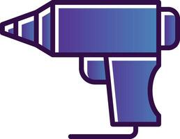 Hot Glue Gun Vector Icon Design