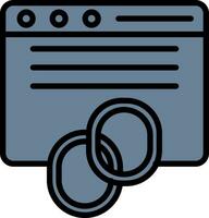 Backlinks Vector Icon Design