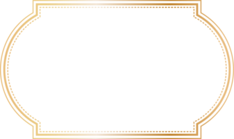 Golden vintage frame. png