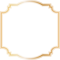 Golden dividers vintage frame. png