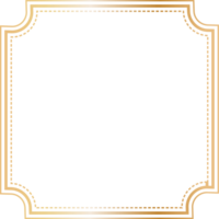 Golden dividers vintage frame. png