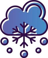 Snowfalling Vector Icon Design