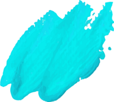 Blau Hand Farbe Bürste Schlaganfall. png