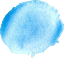 bleu aquarelle rond forme. png