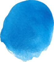 Blau Aquarell runden Form. png